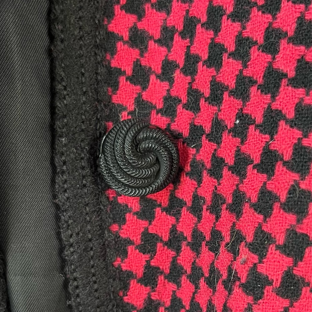 Pendleton Vintage Wool Pink Black Houndstooth Bus… - image 4